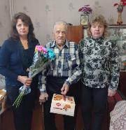  95-летний юбилей получателя социальных услуг на дому с.Подозерский