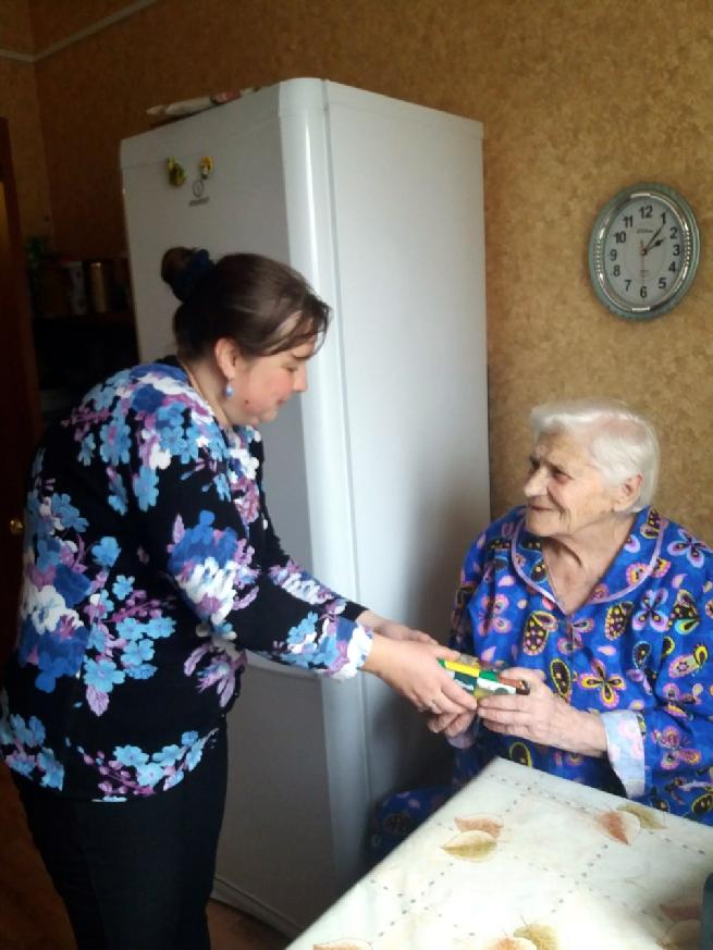 Ация "Частичка теплоты" в рамках областной акции "Неделя пожилого человека"