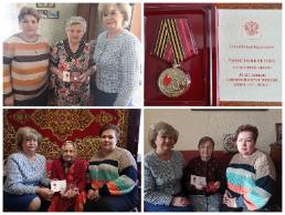 Вручение юбилейных медалей к 80-летию Победы в Великой Отечественной войне фронтовику и труженикам тыла с. Подозерский