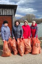 Уборка улиц села Подозерский