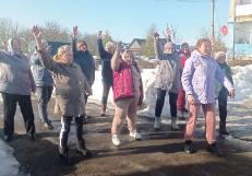 Зарядка на свежем воздухе «Весне дорогу!»