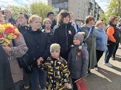  Участие в траурной панихиде, торжественных митингах,  в районном автопробеге 