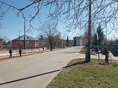 Участие в весенней уборке территории города Комсомольска