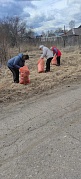 Уборка улиц села Подозерский